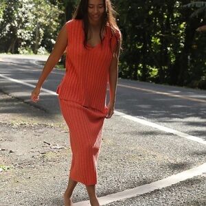 NWT Free People Veda Sweater Set - Koi Fish